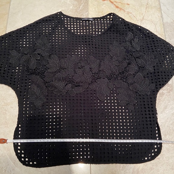Zara Boxy Embroidered Top - Picture 7 of 9